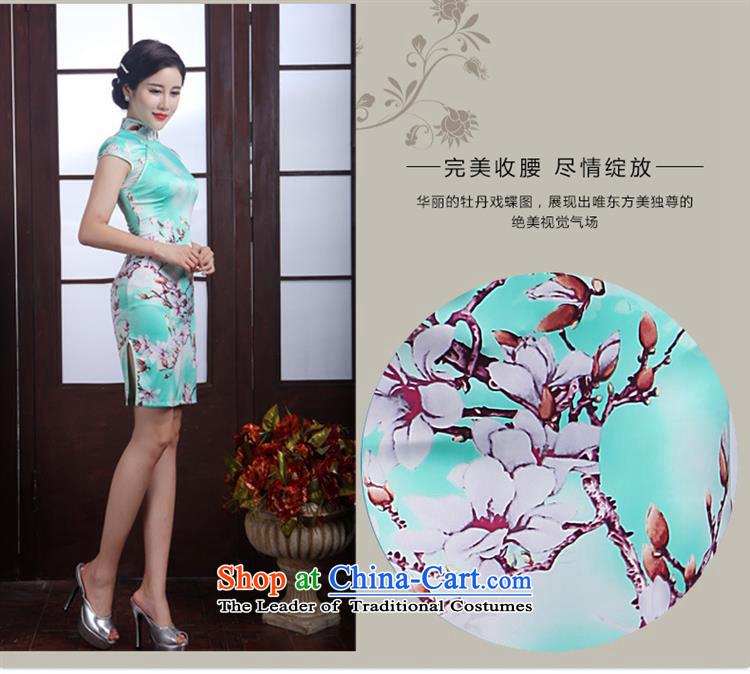 Summer 2015 new qipao stylish herbs extract short skirt) picture color pictures, prices, XXL brand platters! The elections are supplied in the national character of distribution, so action, buy now enjoy more preferential! As soon as possible.