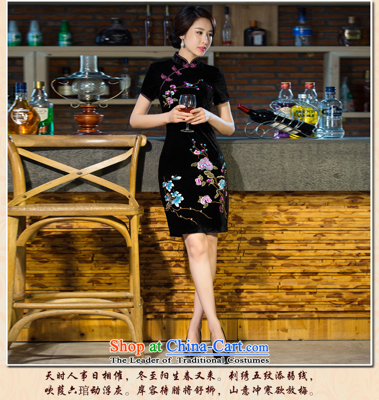 Xiangxue terrace 2015 new moms wedding Kim scouring pads retro dresses cheongsam dress improved skirt T502 GREEN M picture, prices, brand platters! The elections are supplied in the national character of distribution, so action, buy now enjoy more preferential! As soon as possible.