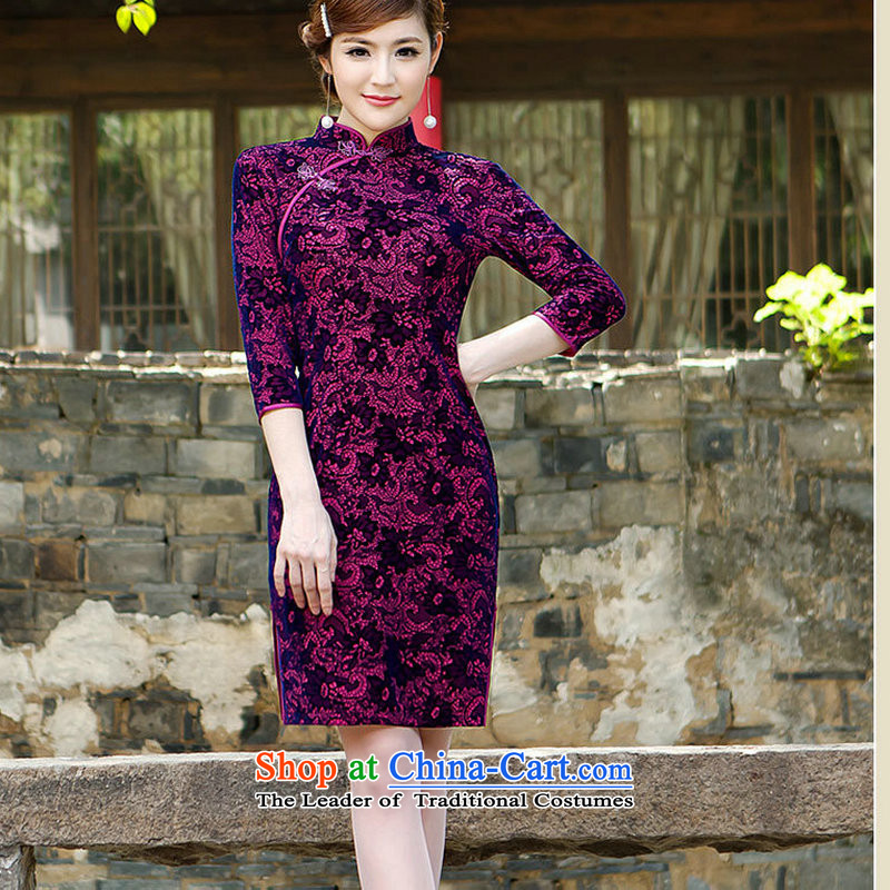 There is also optimized 8D service new improvements TANG Sau San temperament qipao stylish short of daily cheongsam dress sm6541 picture color is optimized color 9D XXL, shopping on the Internet has been pressed.