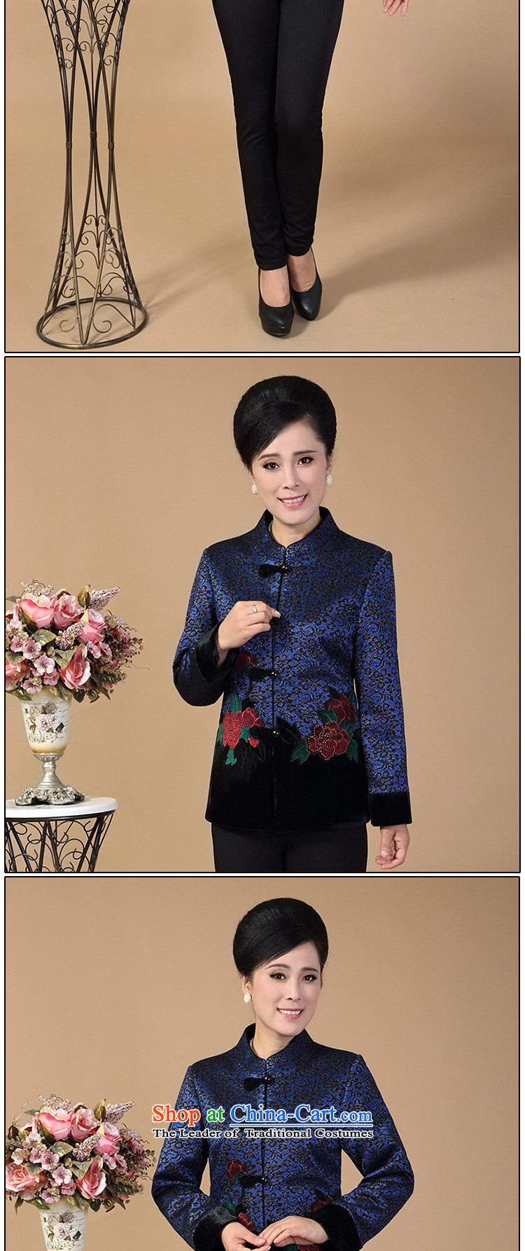 In 2015, the brothers were logo of older women with loose autumn and winter mother jackets Chinese elderly larger Mock-neck festive Tang jackets Mudan blue XL Photo, prices, brand platters! The elections are supplied in the national character of distribution, so action, buy now enjoy more preferential! As soon as possible.