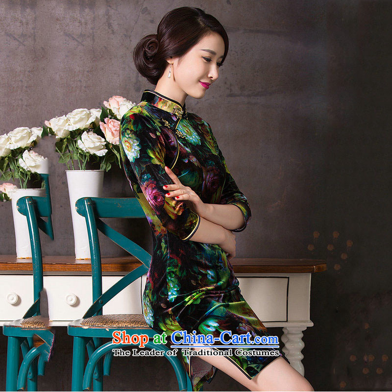 There is also optimized 8D middle-aged female loaded in the skirt skirts and long, with the fall of qipao gown graphics load mother thin Sau San sm6546 picture color is optimized color 9D XXL, shopping on the Internet has been pressed.