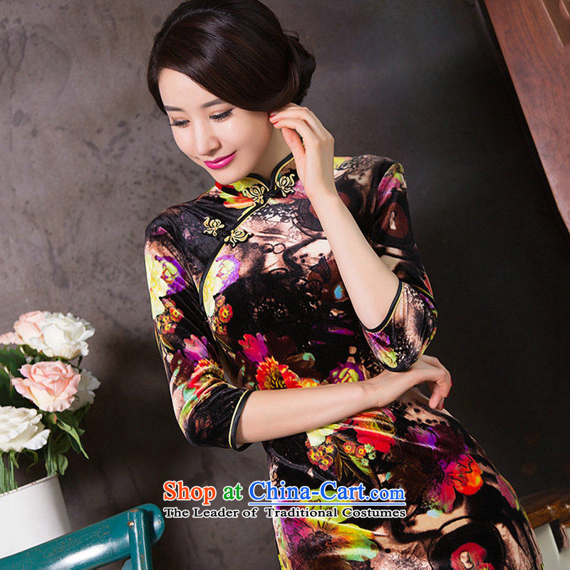 There is also a grand celebration Ms. Optimize Replace autumn cheongsam dress retro improved new temperament MOM 2015 replacing qipao gown sm6550 skirt picture color is optimized color 9D XXL, shopping on the Internet has been pressed.