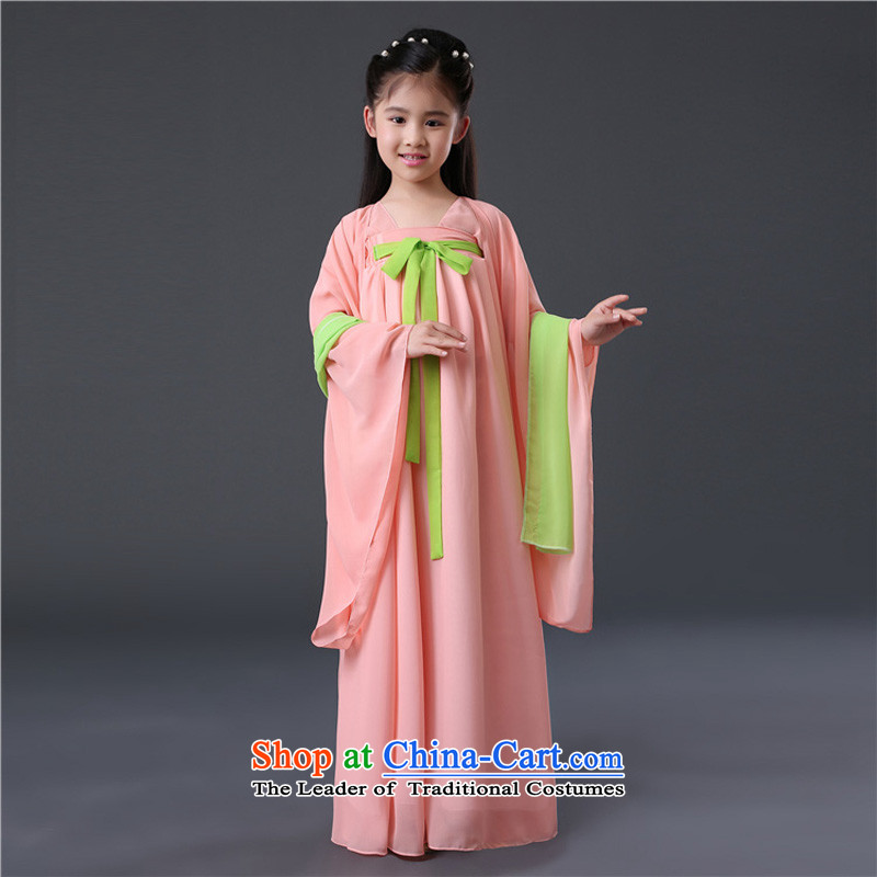 The Syrian children costume early childhood time pink fairies children Han-girl scholar, the services will start with the girl child children wearing aprons Goodfriend Deodorant Powder Pink fairies 120CM, time Syrian shopping on the Internet has been pres