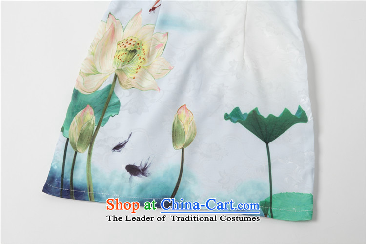 The Stylish retro-hwan's Lotus cheongsam dress for summer 2015 new improved Starke robe qipao0751 green S picture, prices, brand platters! The elections are supplied in the national character of distribution, so action, buy now enjoy more preferential! As soon as possible.
