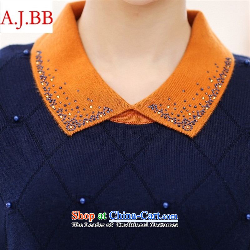 Orange Tysan* women older Winter Sweater middle-aged moms with skirt in long long-sleeved dolls, forming the basis for Knitted Shirt Red 110,A.J.BB,,, shopping on the Internet