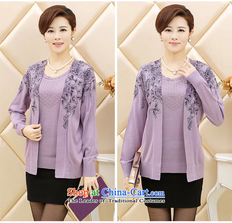 Orange Tysan *2015 load new moms autumn replacing large middle-aged shirt stamp two kits long-sleeved Knitted Shirt female purple 115 pictures, prices, brand platters! The elections are supplied in the national character of distribution, so action, buy now enjoy more preferential! As soon as possible.