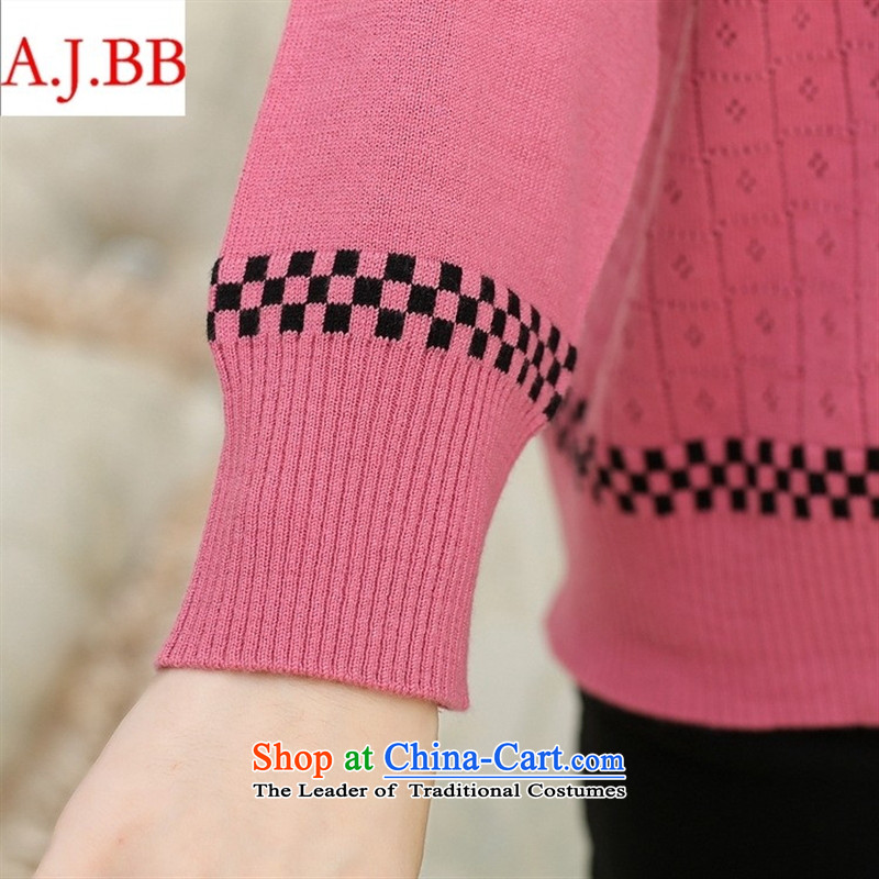 Orange Tysan* women older new long-sleeved) Choo really two large middle-aged mother blouses two kits knitting cardigan pink 110,A.J.BB,,, shopping on the Internet