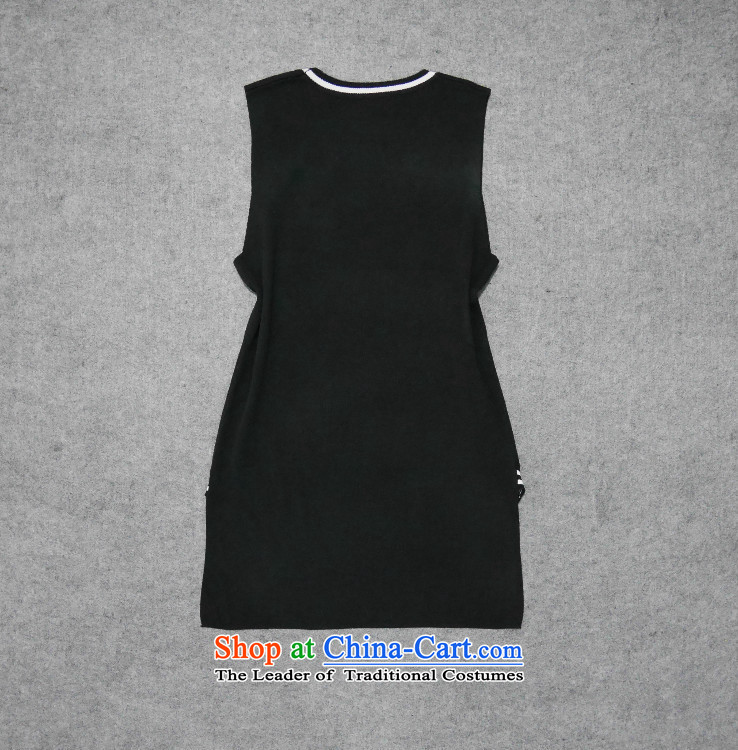 The main early autumn new women's T-shirt European site high-end female Sau San Circle Sleeveless Top Loin of embroidered Knitted Shirt black S picture, prices, brand platters! The elections are supplied in the national character of distribution, so action, buy now enjoy more preferential! As soon as possible.