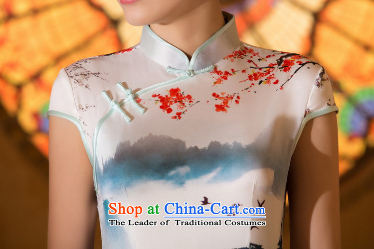 At the end of light Silk Cheongsam qipao stylish Sau San ethnic retro skirt video thin cheongsam FZZ062 banquet picture color daily L picture, prices, brand platters! The elections are supplied in the national character of distribution, so action, buy now enjoy more preferential! As soon as possible.