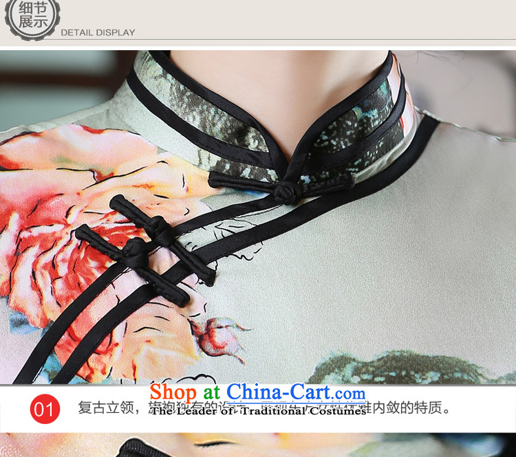 The pro-am new cheongsam short of 2015 Summer improved cheongsam dress daily large retro qipao Ms. dresses short, pictures, prices, 2XL brand platters! The elections are supplied in the national character of distribution, so action, buy now enjoy more preferential! As soon as possible.