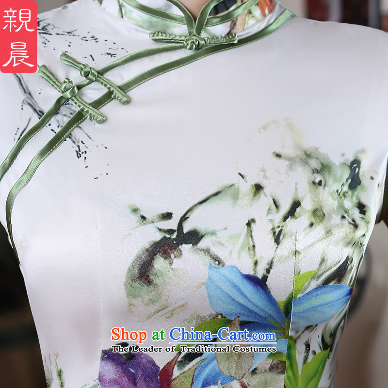 The pro-am daily improved cheongsam dress new summer 2015, Large Chinese Antique short of cheongsam dress suit M, PRO-AM , , , shopping on the Internet
