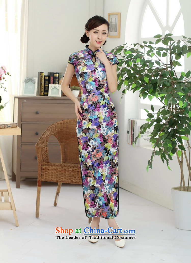 Dan breathing new for women Chinese qipao and long elegant beauty collar really improved scouring pads long skirt dress e heart XL Photo, prices, brand platters! The elections are supplied in the national character of distribution, so action, buy now enjoy more preferential! As soon as possible.