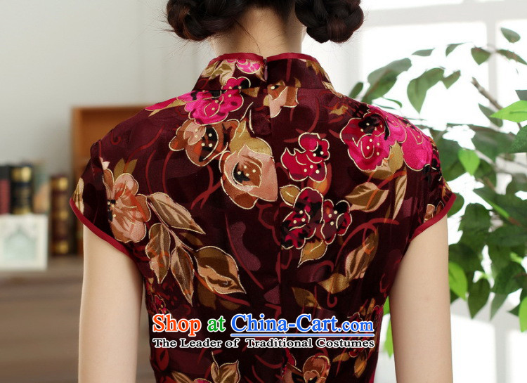 Dan breathing new for women Chinese improved Stretch Wool poster stylish Kim Classic short-sleeved short cheongsam dress all  XL Photo, prices, brand platters! The elections are supplied in the national character of distribution, so action, buy now enjoy more preferential! As soon as possible.