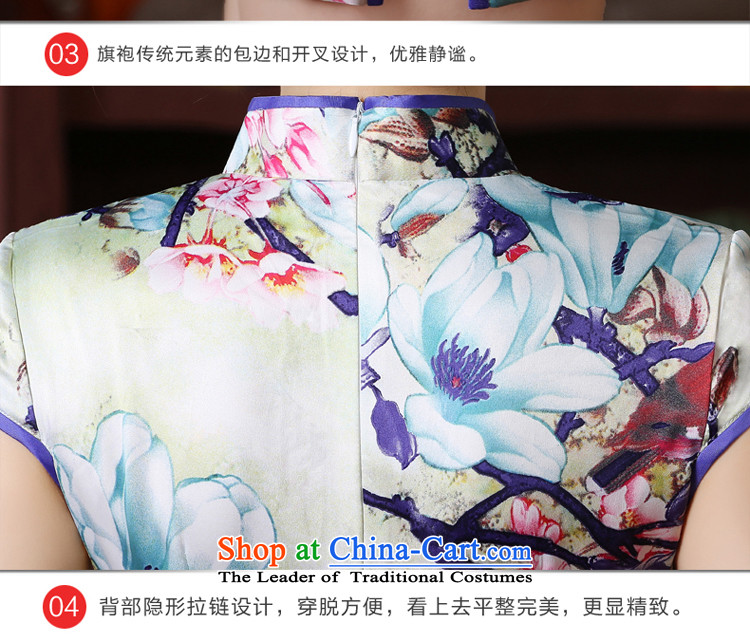 The pro-am new improved cheongsam dress short of 2015 summer daily maximum code, Sepia Sau San cheongsam dress short, 2XL Photo, prices, brand platters! The elections are supplied in the national character of distribution, so action, buy now enjoy more preferential! As soon as possible.