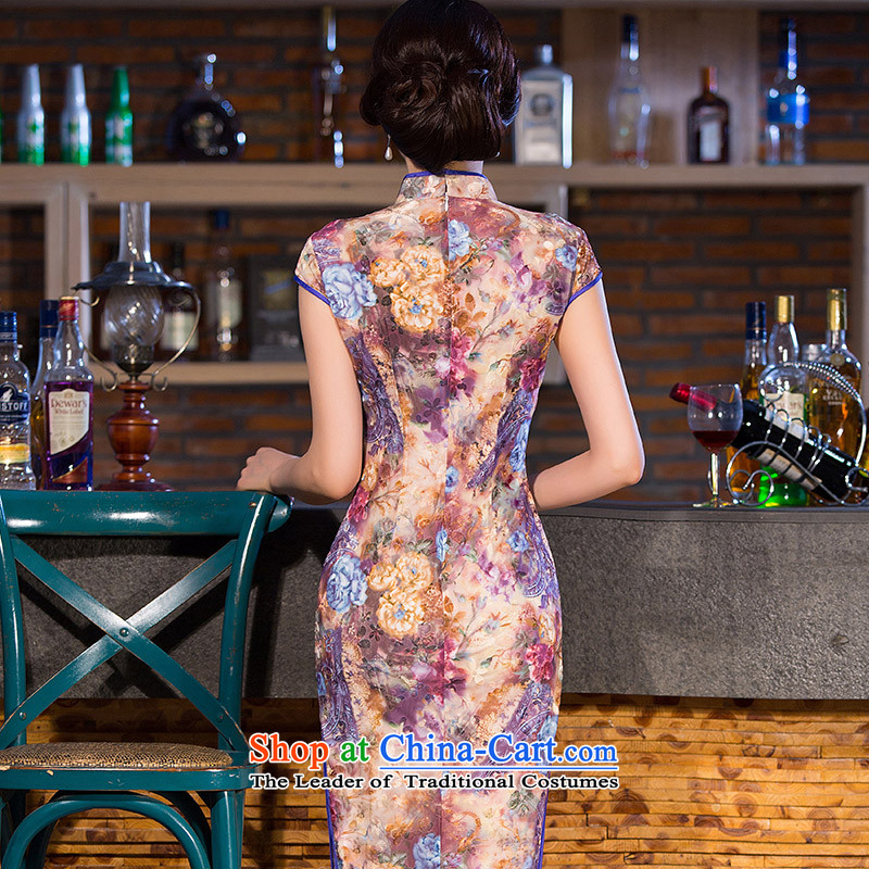 Yuan of Samuel cycle in 2015 temperament cheongsam dress up of daily new improved qipao gown QD255 long qipao picture color pixel YUAN YUAN S, SU) , , , shopping on the Internet