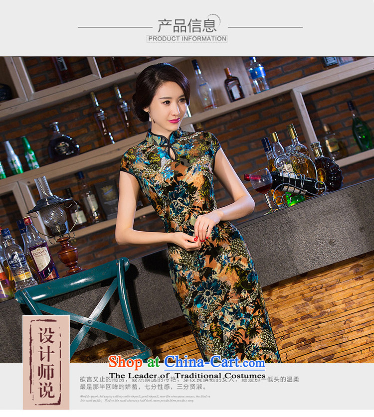 Yuan of the Elbe 2015 new cheongsam dress with retro look like the fall of qipao improvement long cheongsam dress cheongsam dress QD257 picture color pictures, prices, XXL brand platters! The elections are supplied in the national character of distribution, so action, buy now enjoy more preferential! As soon as possible.
