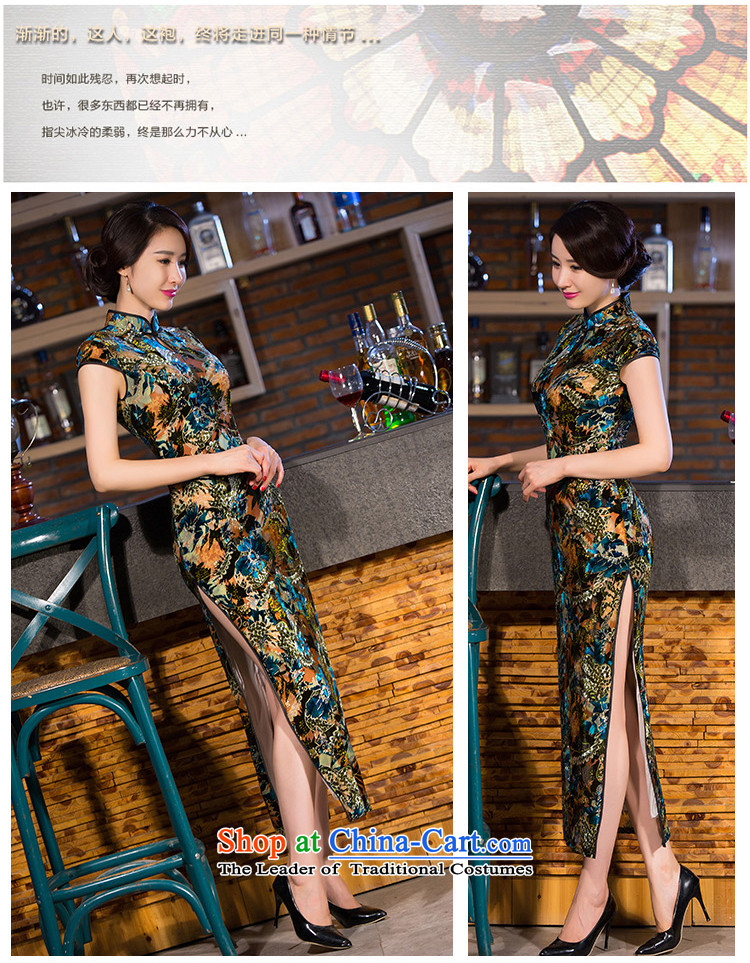 Yuan of the Elbe 2015 new cheongsam dress with retro look like the fall of qipao improvement long cheongsam dress cheongsam dress QD257 picture color pictures, prices, XXL brand platters! The elections are supplied in the national character of distribution, so action, buy now enjoy more preferential! As soon as possible.