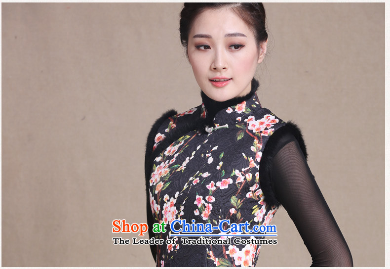 Yuan of Ching-mui 2015 new cheongsam dress winter clothing in cuff retro-thick hair for improved qipao cheongsam dress of ethnic women 5138 picture color pictures, prices, XXL brand platters! The elections are supplied in the national character of distribution, so action, buy now enjoy more preferential! As soon as possible.