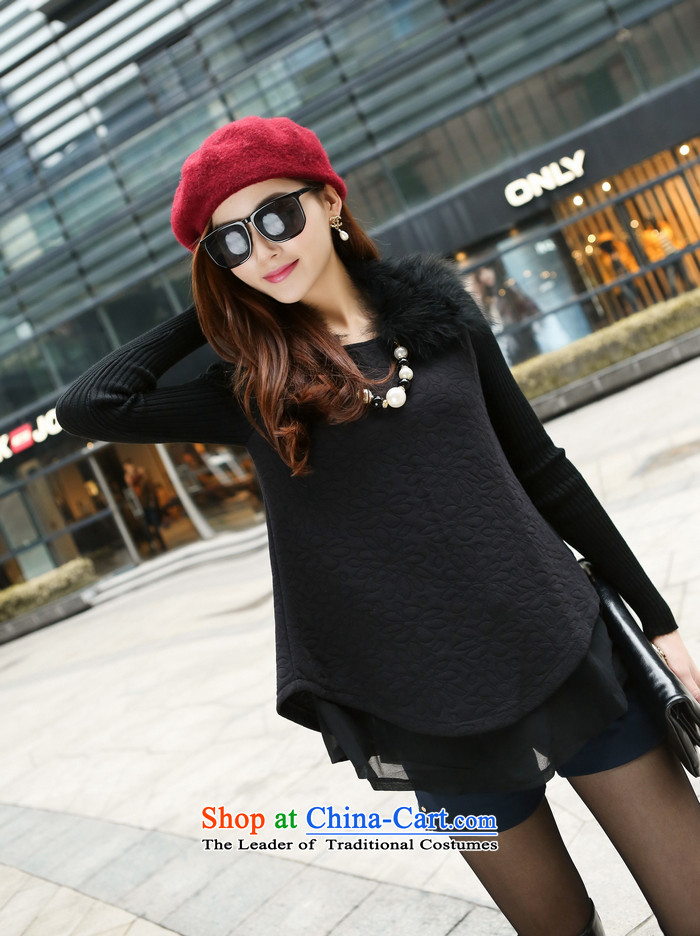 Orange Tysan *2015 early autumn new Korean cloak knitted long-sleeved T-shirt with round collar forming the stylish addition for YLG1019 gross black M picture, prices, brand platters! The elections are supplied in the national character of distribution, so action, buy now enjoy more preferential! As soon as possible.