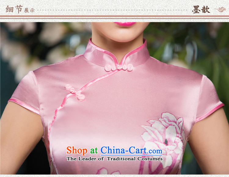 The Cayman 2015 dream 歆 New Silk Cheongsam summer sauna daily improved stylish heavyweight silk cheongsam dress female SZ S2223 L picture, prices, brand platters! The elections are supplied in the national character of distribution, so action, buy now enjoy more preferential! As soon as possible.