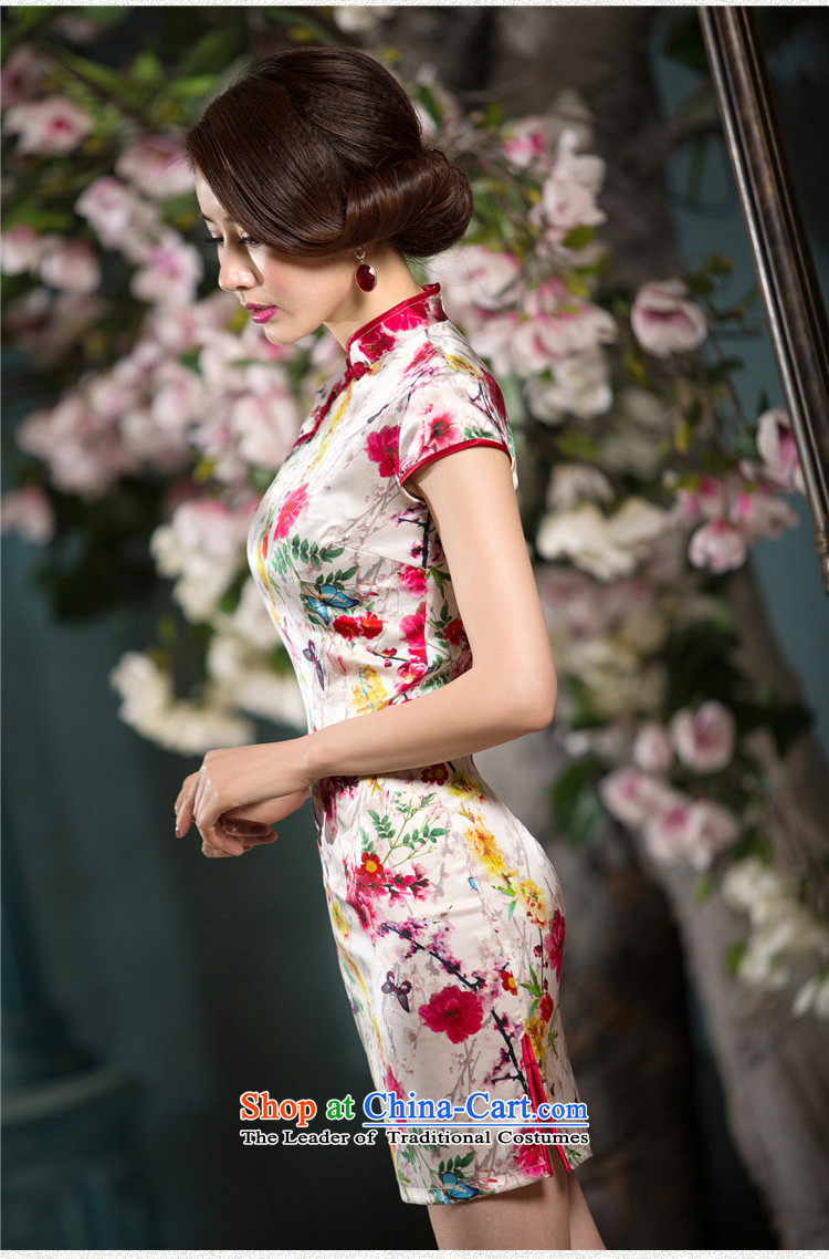 The Cayman Mui 2015 歆 Silk Cheongsam summer improved stylish ethnic cheongsam dress cheongsam dress SZ S2236 2XL Photo, prices, brand platters! The elections are supplied in the national character of distribution, so action, buy now enjoy more preferential! As soon as possible.