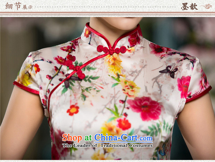 The Cayman Mui 2015 歆 Silk Cheongsam summer improved stylish ethnic cheongsam dress cheongsam dress SZ S2236 2XL Photo, prices, brand platters! The elections are supplied in the national character of distribution, so action, buy now enjoy more preferential! As soon as possible.