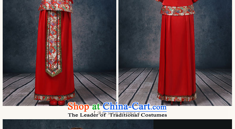 Bathing in the Chinese bows services-soo Yiu Wo Service 2 Piece Collar ramp up long-sleeved female autumn and winter long long skirt the dragon use larger alignment to Foutune of pregnant women and the dragon use su 2 red S breast IN LENGTH AND 84CM photo, prices, brand platters! The elections are supplied in the national character of distribution, so action, buy now enjoy more preferential! As soon as possible.