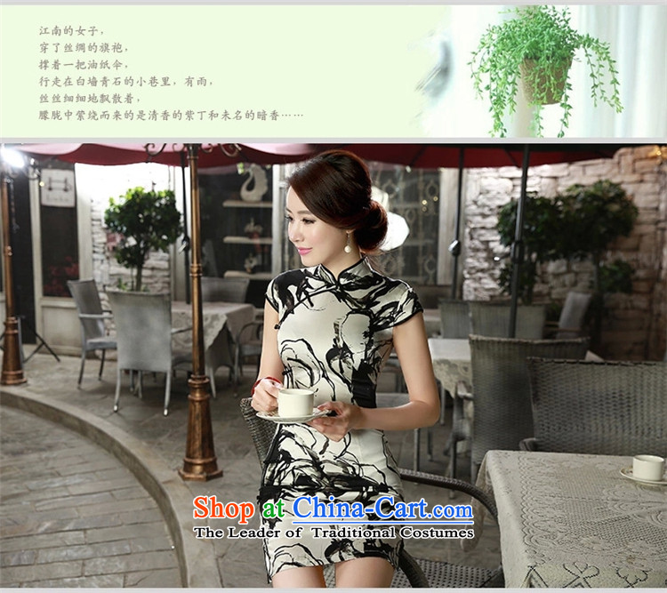 The shortage of smoke with 歆 Spring/Summer 2015 new retro herbs extract double qipao heavyweight Silk Cheongsam SZ S8808 Sau San M picture, prices, brand platters! The elections are supplied in the national character of distribution, so action, buy now enjoy more preferential! As soon as possible.