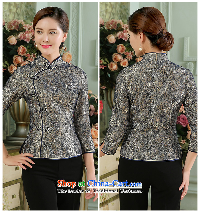 [Sau Kwun Tong] Romanche language autumn 2015 new composite lace Tang blouses, pink shirt XXL pictures cheongsam, prices, brand platters! The elections are supplied in the national character of distribution, so action, buy now enjoy more preferential! As soon as possible.