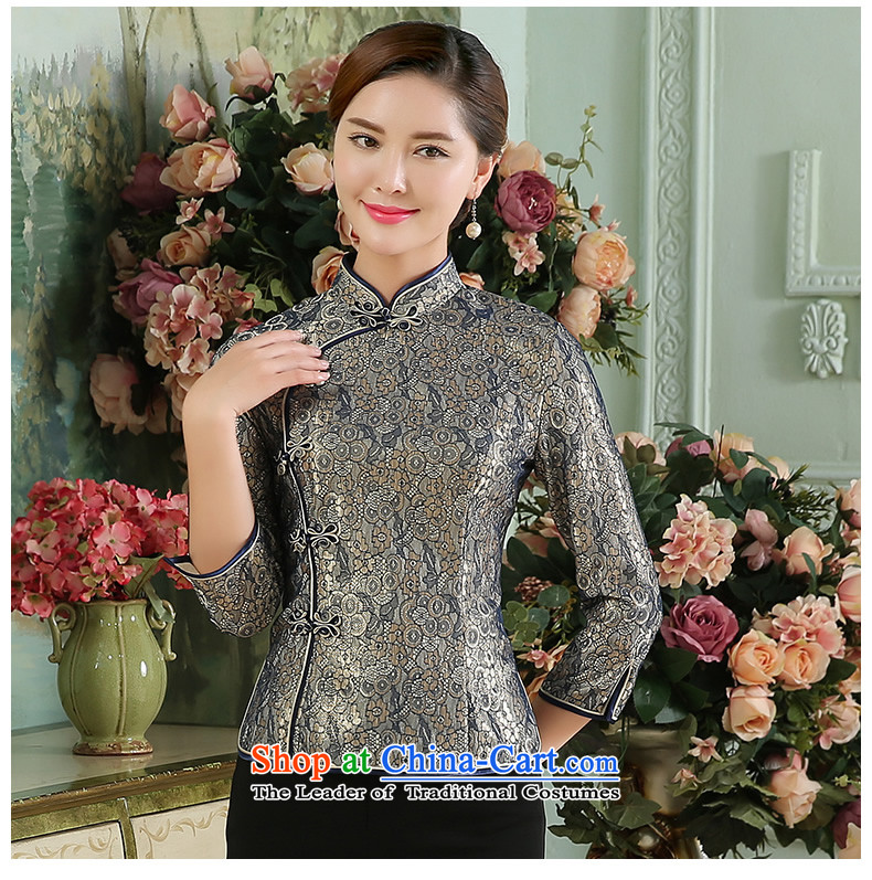 [Sau Kwun Tong] Romanche language autumn 2015 new composite lace Tang blouses, pink shirt XXL pictures cheongsam, prices, brand platters! The elections are supplied in the national character of distribution, so action, buy now enjoy more preferential! As soon as possible.
