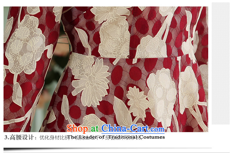 [Sau Kwun Tong] Autumn maple autumn 2015 new retro cheongsam dress cheongsam dress safflower temperament stamp XL Photo, prices, brand platters! The elections are supplied in the national character of distribution, so action, buy now enjoy more preferential! As soon as possible.