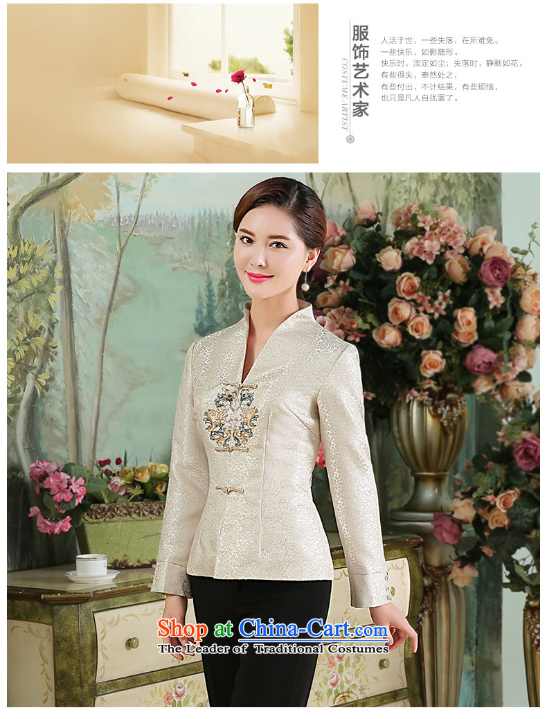 [Sau Kwun Tong] Kim seal new) Autumn 2015 Tang blouses and sophisticated long-sleeved shirt qipao embroidery White XXL picture, prices, brand platters! The elections are supplied in the national character of distribution, so action, buy now enjoy more preferential! As soon as possible.