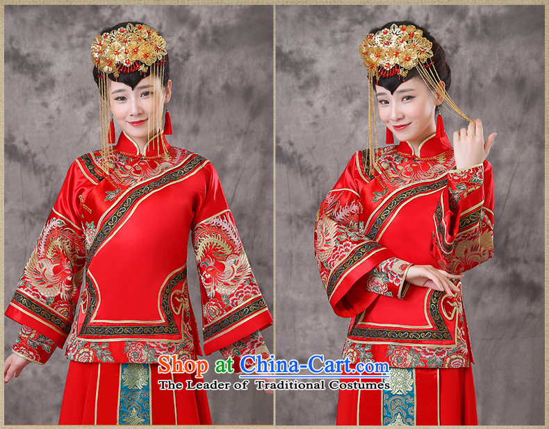 The Royal Advisory Groups to show friendly New Dragon and Phoenix Crown use retro-hsia bows to marry the bride of previous Popes are placed Yi Chinese Dress wedding costume pregnant woman can serve the southern clothes a + model Head Ornaments XL chest 106 pictures, prices, brand platters! The elections are supplied in the national character of distribution, so action, buy now enjoy more preferential! As soon as possible.
