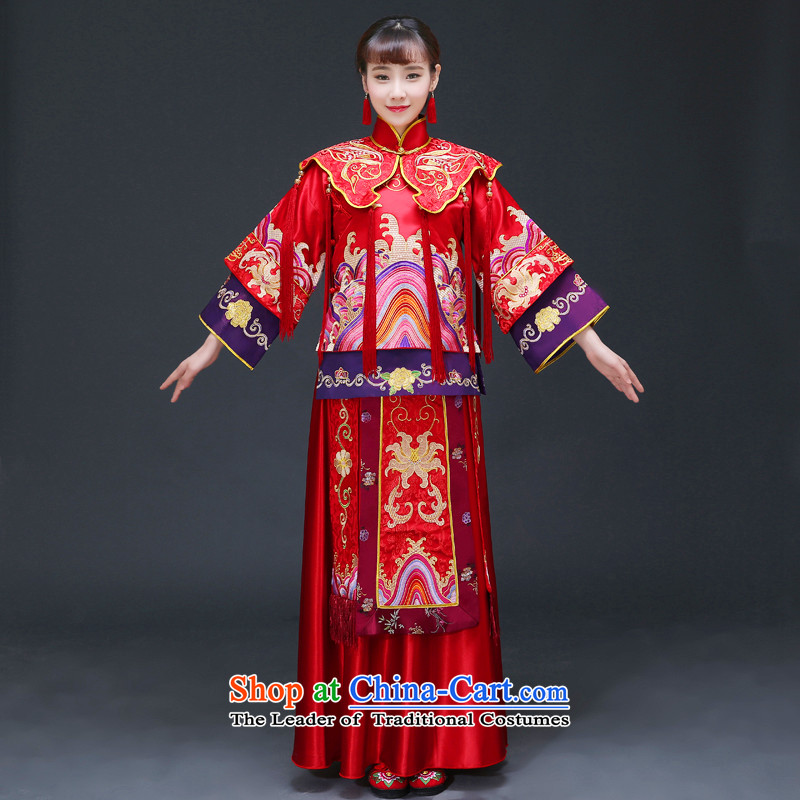 The Royal Advisory Groups to show friendly new bride bows serving Chinese retro-hi-Dragon Chinese qipao use wedding dresses Bong-Koon-hsia previous Popes are placed a set of clothes + M of recommended Head Ornaments Breast 98, Royal Land advisory has been