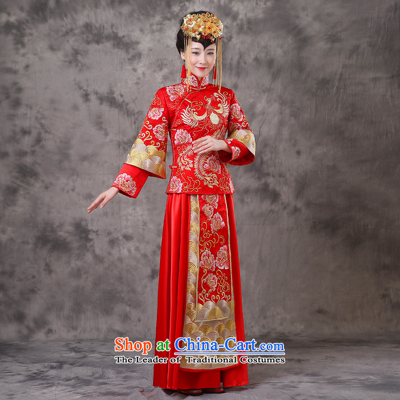 The Royal Advisory Groups to show the land use of the new Chinese dragon retro bride wedding dresses marriage bows services wedding gown ancient Chinese hi-bong-Koon-hsia previous Popes are placed a + model clothes Head Ornaments S Breast 86 royal land ad