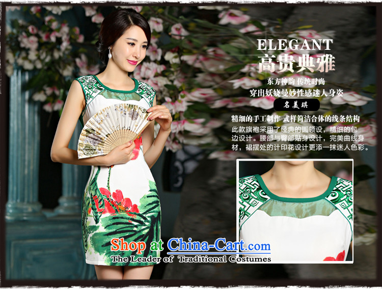 The princess of yan xia digital printing embroidery Sau San improved cheongsam dress 9012# Blue M picture, prices, brand platters! The elections are supplied in the national character of distribution, so action, buy now enjoy more preferential! As soon as possible.