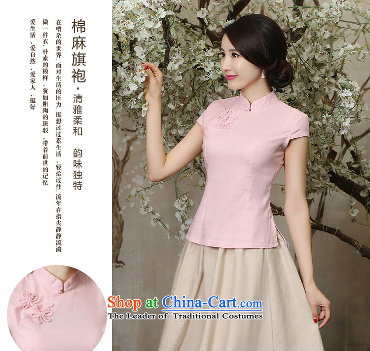 The pro-am new improved cheongsam clothes summer day-to-day, 2015, the Chinese Tang dynasty cotton linen cheongsam dress shirt single shot 2XL Photo, prices, brand platters! The elections are supplied in the national character of distribution, so action, buy now enjoy more preferential! As soon as possible.
