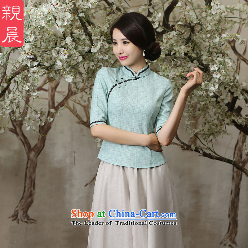 The pro-am new clothes in summer and autumn load qipao daily female Chinese Antique Tang Dynasty Han-improvement in the skirt sleeved shirt + skirts 2XL, pro-am , , , shopping on the Internet
