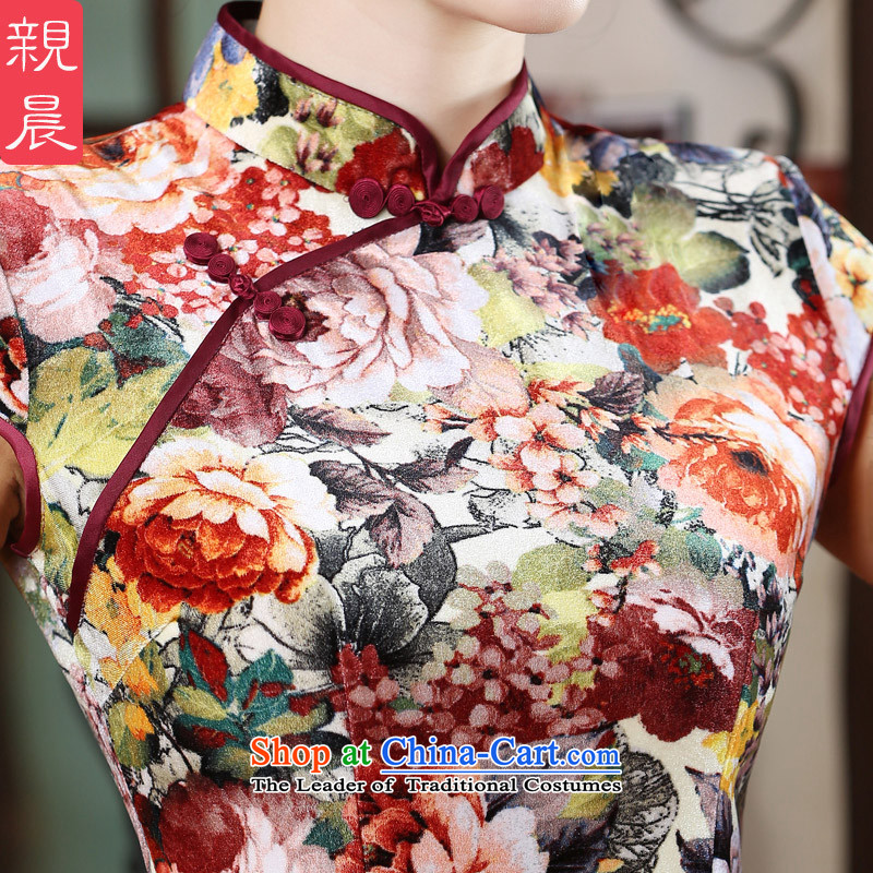 The pro-am new cheongsam dress 2015 Ms. summer daily Sau San Chinese Antique improved short of cheongsam dress suit 2XL, pro-am , , , shopping on the Internet