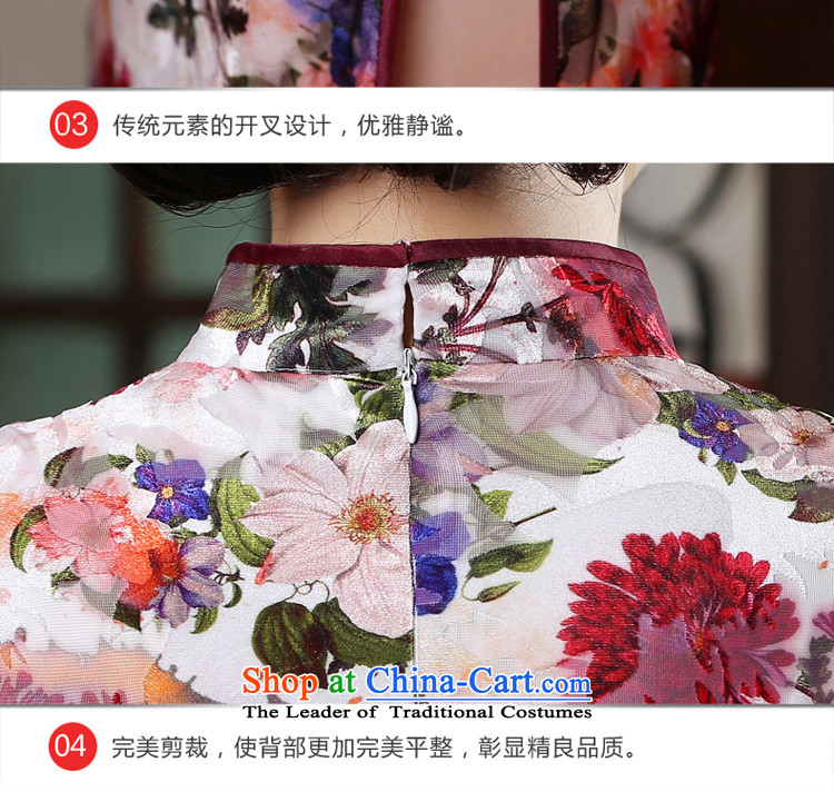 The wedding-dress mother Kim scouring pads in the loaded cheongsam dress older pro-am new long summer and autumn of 2015, the female long M picture, prices, brand platters! The elections are supplied in the national character of distribution, so action, buy now enjoy more preferential! As soon as possible.