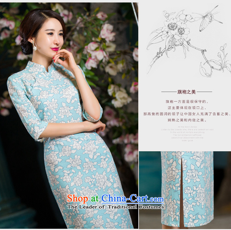 Ancient Evelyn, 2015 Autumn new) video in Sau San retro thin large cuff improvement in the linen long cheongsam dress Samui. XXL picture, prices, brand platters! The elections are supplied in the national character of distribution, so action, buy now enjoy more preferential! As soon as possible.