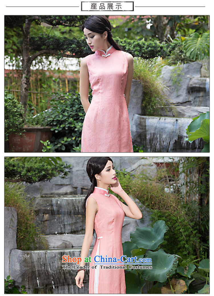 The new classic ETHNIC CHINESE CHEONGSAM 2015 Summer improved stylish dresses, Sau San retro-day qipao skirt pink M picture, prices, brand platters! The elections are supplied in the national character of distribution, so action, buy now enjoy more preferential! As soon as possible.