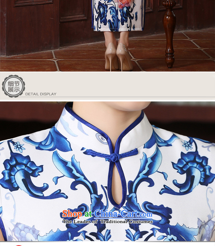 The pro-am new、Qipao Length of 2015 summer day-to-large chinese president retro improved cheongsam dress long M picture, prices, brand platters! The elections are supplied in the national character of distribution, so action, buy now enjoy more preferential! As soon as possible.