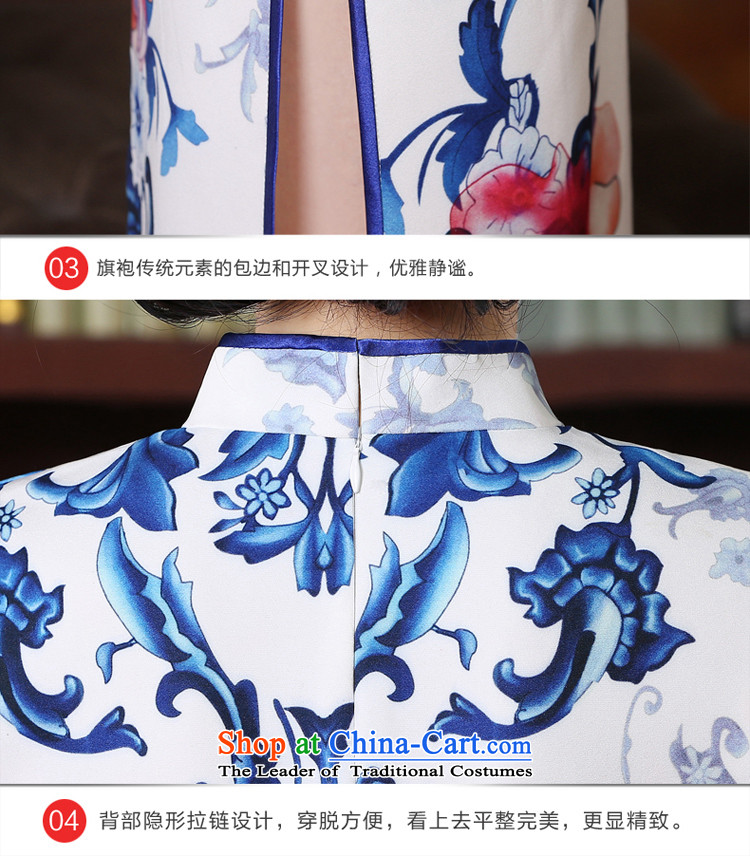 The pro-am new、Qipao Length of 2015 summer day-to-large chinese president retro improved cheongsam dress long M picture, prices, brand platters! The elections are supplied in the national character of distribution, so action, buy now enjoy more preferential! As soon as possible.
