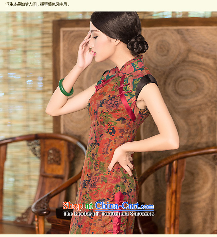 Chinese New Year 2015 classic ethnic improved stylish summer silk yarn qipao cloud of incense dresses 2 open ends cheongsam dress suit XXL picture, prices, brand platters! The elections are supplied in the national character of distribution, so action, buy now enjoy more preferential! As soon as possible.