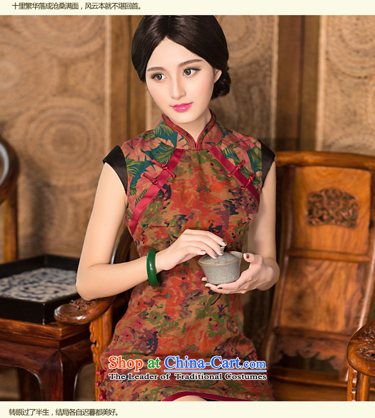 Chinese New Year 2015 classic ethnic improved stylish summer silk yarn qipao cloud of incense dresses 2 open ends cheongsam dress suit XXL picture, prices, brand platters! The elections are supplied in the national character of distribution, so action, buy now enjoy more preferential! As soon as possible.