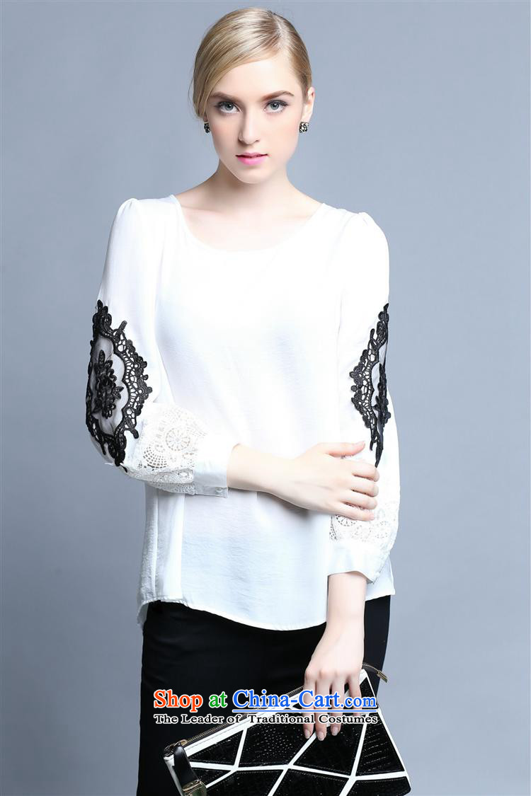 The autumn 2015 New Hami European Women's site and a long-sleeved wire copper stitching shirt large embroidered smock White XL Photo, prices, brand platters! The elections are supplied in the national character of distribution, so action, buy now enjoy more preferential! As soon as possible.