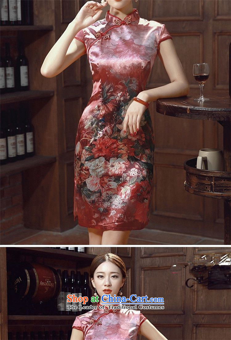 The 2015 summer, pickup qipao summer retro style cheongsam dress daily improved short of Sau San video thin Dresses Need badges of low-president's temperament blue qipao S picture, prices, brand platters! The elections are supplied in the national character of distribution, so action, buy now enjoy more preferential! As soon as possible.