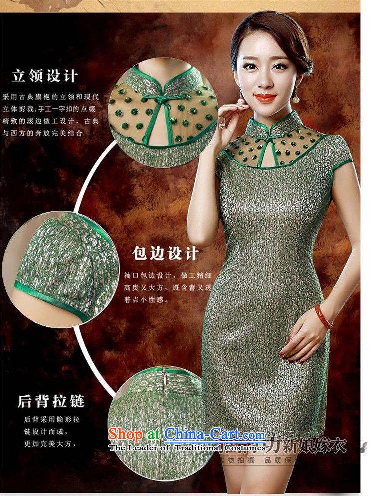 The 2015 summer pickup large stylish retro improved qipao cheongsam dress short summer day-to-day of summer dresses, elegance of the forklift truck cheongsam dress no yellow M picture, prices, brand platters! The elections are supplied in the national character of distribution, so action, buy now enjoy more preferential! As soon as possible.