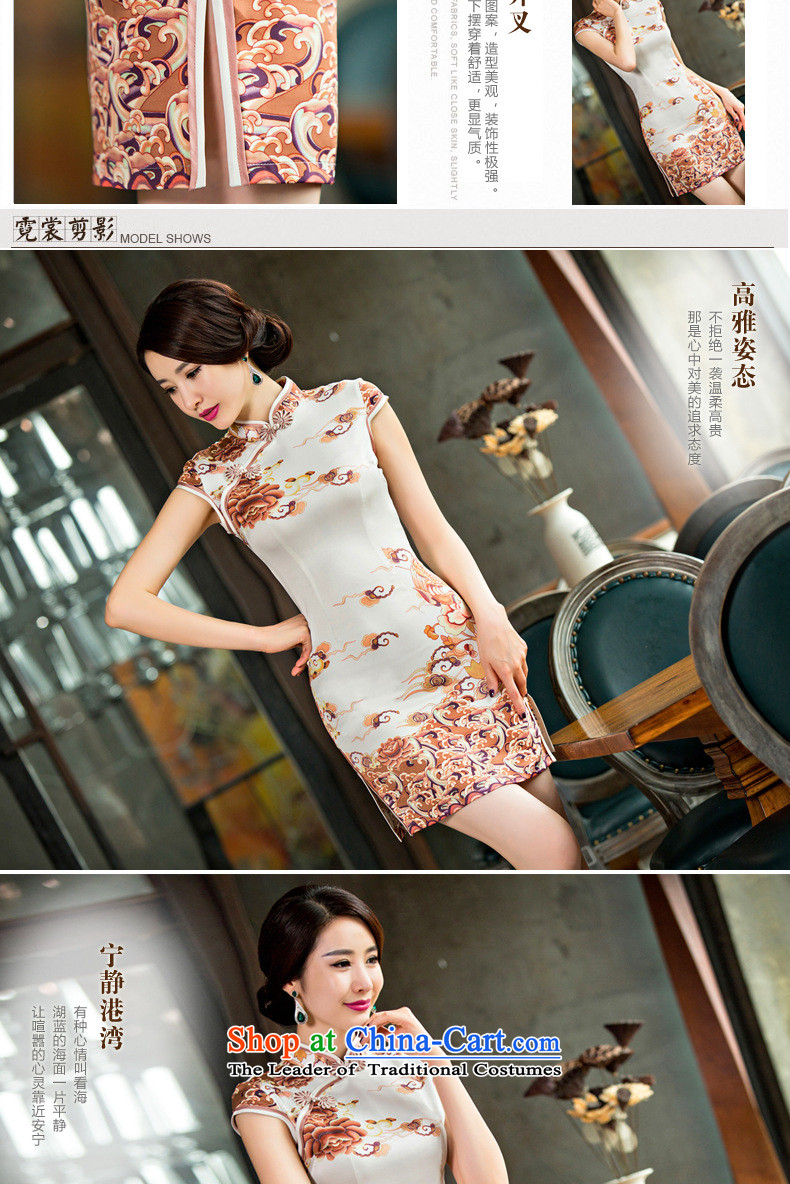 The five senses figure Amoi of daily Stylish retro totem Silk Cheongsam improved China wind ethnic picture color S picture, prices, brand platters! The elections are supplied in the national character of distribution, so action, buy now enjoy more preferential! As soon as possible.